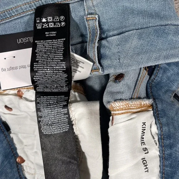 NEW 7 For All Mankind Women's	Jeans Kimmie Straight Leg Slim Illusion 29 Blue - Picture 3 of 9